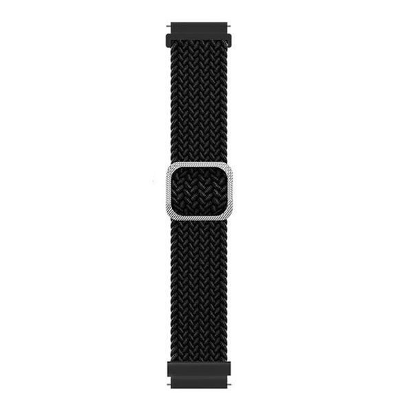 Ремінець плетений для Huawei Watch GT 2 | GT 3 (42 mm) чорний 103872 фото