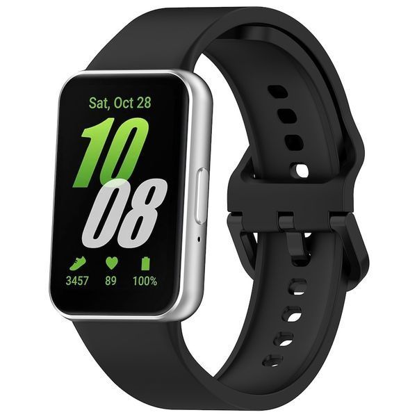 Ремешок силиконовый для Samsung Galaxy Fit 3 черный 106335 фото