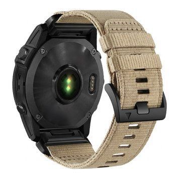 Ремінець тактичний для Garmin Fenix 5 | Fenix 5 Plus бежевий хакі 109224 фото