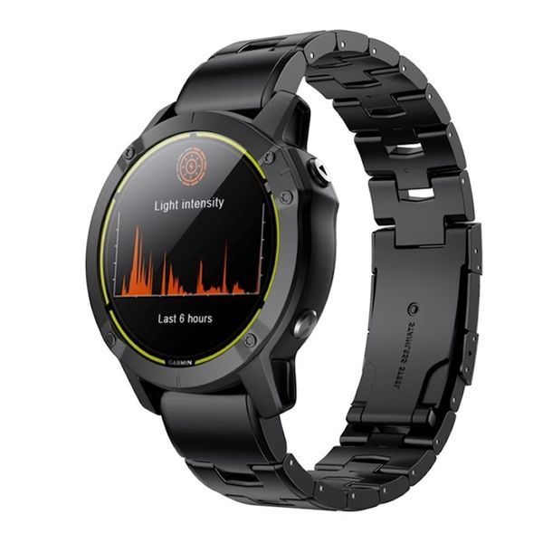 Ремінець титановий браслет для Garmin Forerunner 945 | Forerunner 935 чорний 107186 фото