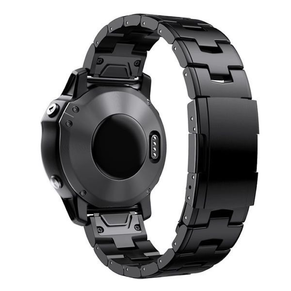 Ремінець титановий браслет для Garmin Forerunner 945 | Forerunner 935 чорний 107186 фото