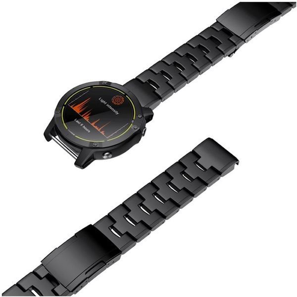 Ремінець титановий браслет для Garmin Forerunner 945 | Forerunner 935 чорний 107186 фото