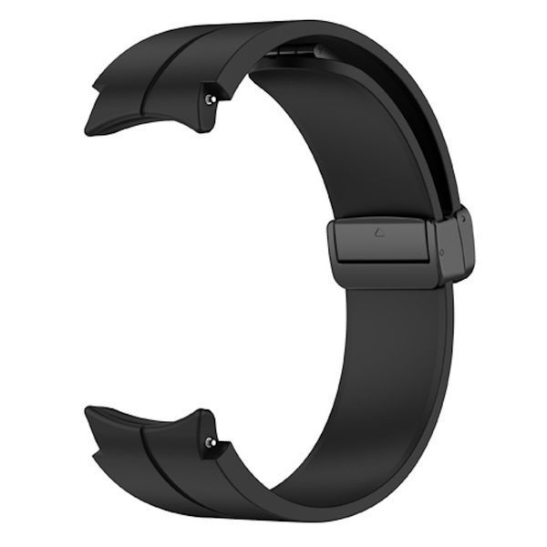 Ремінець силікон (магніт) для Samsung Galaxy Watch 7 | FE чорний 106036 фото