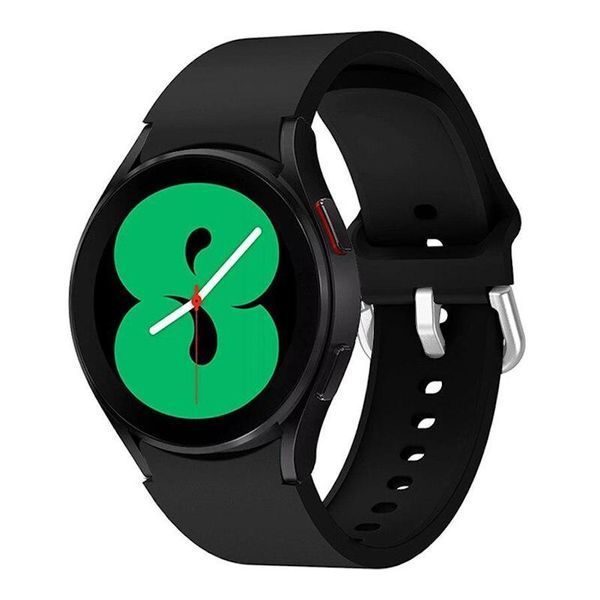 Ремінець силікон (класик) для Samsung Galaxy Watch 6 | 6 Classic чорний 101686 фото