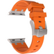 Ремінець силікон (класик) для Apple Watch 46 mm (Series 10 | 11) orange-titanium 107250 фото 1