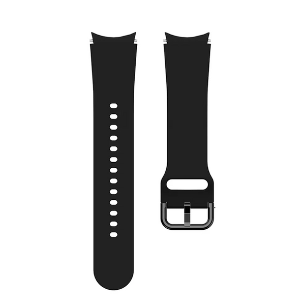 Ремінець силікон (класик) для Samsung Galaxy Watch 4 | 4 Classic чорний 101638 фото