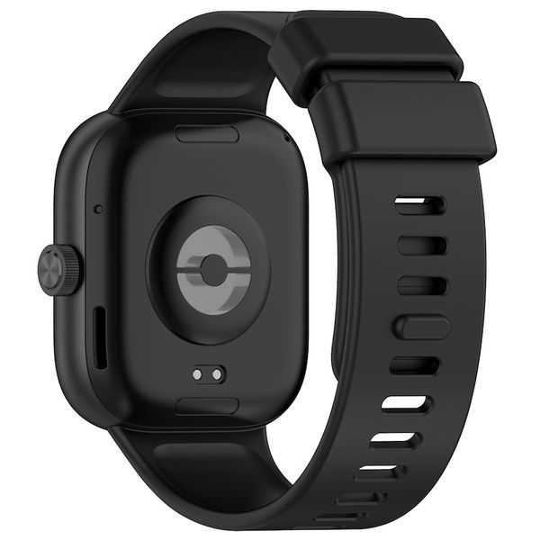 Ремінець силікон (кнопка) для Xiaomi Redmi Watch 4 | Redmi Watch 5 чорний 106343 фото