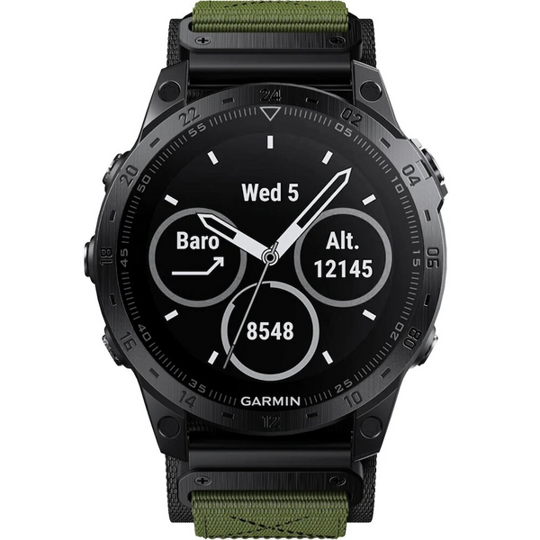 Ремешок тканевый для Garmin Tactix 8 (47 mm) зеленый хаки 108107 фото