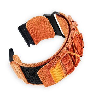 Ремешок нейлоновый для Garmin Descent Mk3i (51 mm) оранжевый 108176 фото