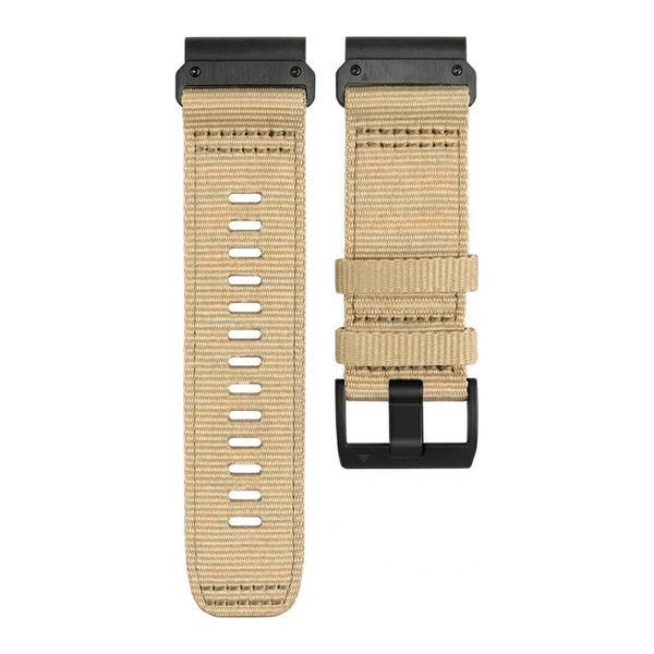 Ремінець тактичний для Garmin Quatix 8 (47 mm) | Quatix 7 | Quatix 7 Pro бежевий хакі 109235 фото