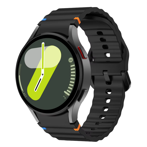 Ремінець спортивний для Samsung Galaxy Watch 4 | 4 Classic чорний 106397 фото