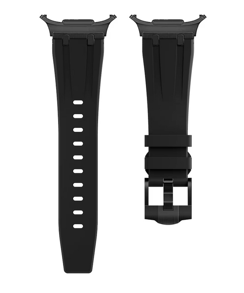 Ремінець силікон (класик) для Samsung Galaxy Watch Ultra | Ultra 2025 чорно-чорний 107198 фото