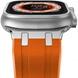 Ремешок силикон (классик) для Apple Watch 42 mm (Series 1 | 2 | 3) orange-titanium 107234 фото 3