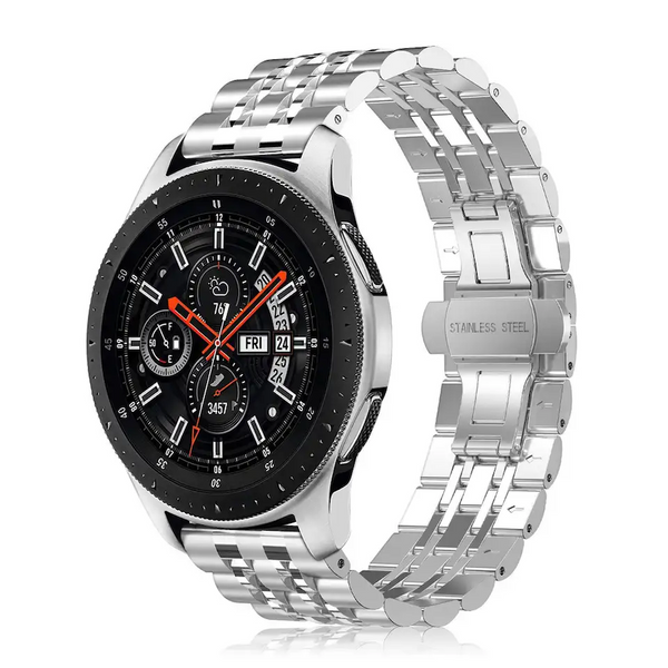 Ремешок браслет (7 звеньев) для Amazfit Cheetah (Round) | Cheetah Pro серебряный 107658 фото