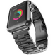 Ремешок браслет (3 звена) для Apple Watch 44 mm (Series 4 | 5 | 6 | SE | SE 2 | SE 3) черный 101902 фото 3
