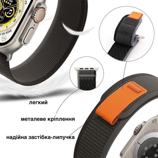 Ремінець Trail Loop для Apple Watch 41 mm (Series 7 | 8 | 9) blue-gray 101804 фото