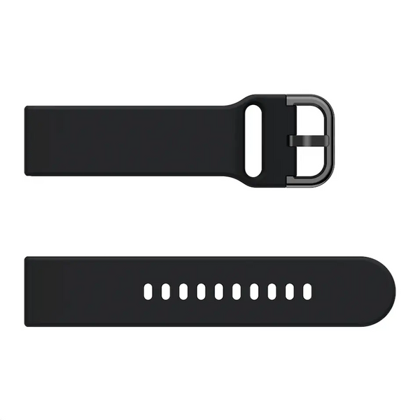 Ремінець силікон (класик) для Amazfit GTS чорний 100156 фото