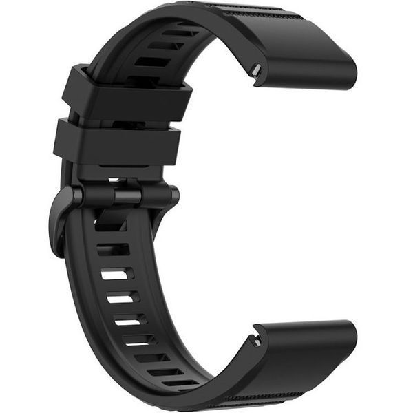 Ремінець силіконовий для Garmin Fenix 5 | Fenix 5 Plus чорний 102733 фото