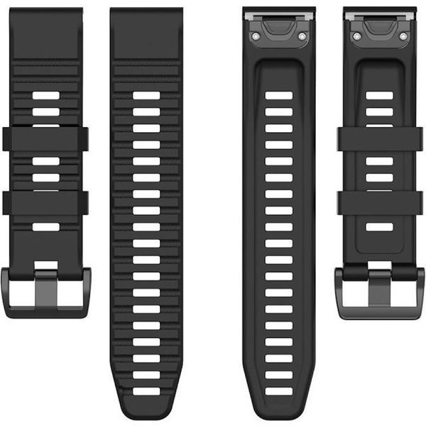 Ремінець силіконовий для Garmin Fenix 5 | Fenix 5 Plus чорний 102733 фото