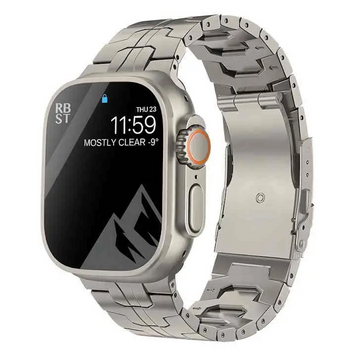 Ремешок титановый браслет для Apple Watch 44 mm (Series 4 | 5 | 6 | SE | SE 2 | SE 3) titanium 101908 фото