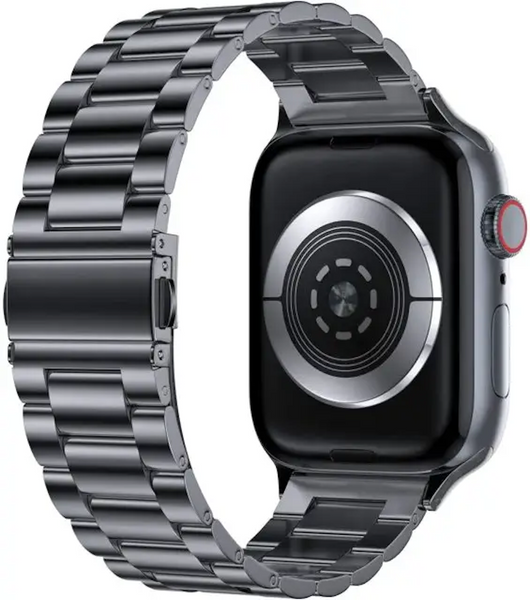 Ремешок браслет (3 звена) для Apple Watch 46 mm (Series 10 | 11) черный 106435 фото