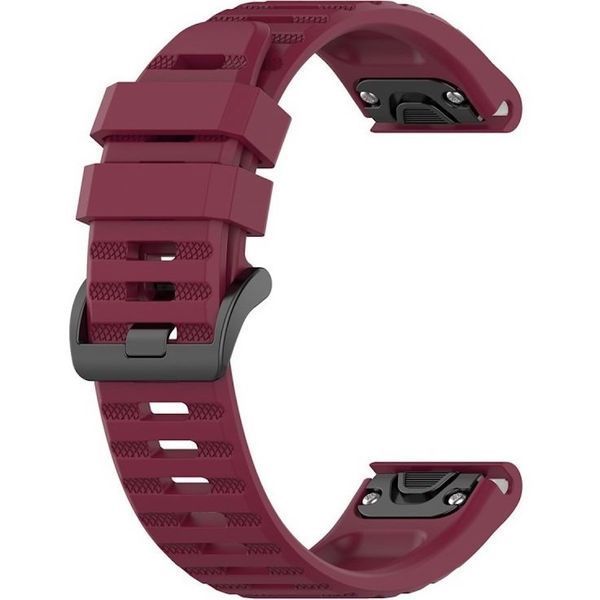 Ремешок силиконовый для Garmin Forerunner 970 | Forerunner 965 | Forerunner 955 бордовый 107793 фото