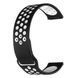 Ремінець силікон (перфорація) для Amazfit Pace чорно-білий 100709 фото 1