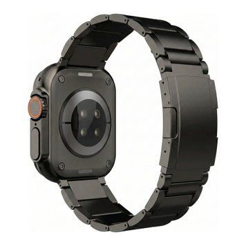 Ремешок титановый (3 звена) для Apple Watch 42 mm (Series 1 | 2 | 3) black 109151 фото