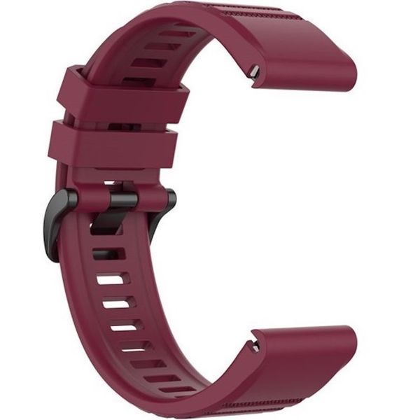 Ремешок силиконовый для Garmin Fenix 8 | Fenix 8 Pro | Fenix E (47 mm) бордовый 106936 фото