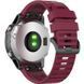 Ремешок силиконовый для Garmin Fenix 8 | Fenix 8 Pro | Fenix E (47 mm) бордовый 106936 фото 5