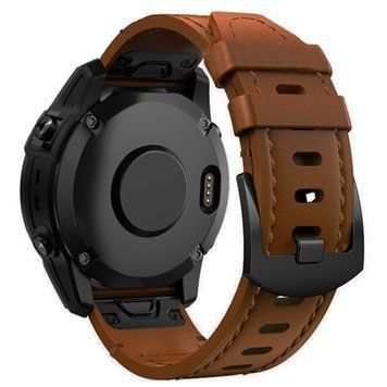 Ремінець шкіряний для Garmin Enduro | Enduro 2 | Enduro 3 коричневий 108096 фото
