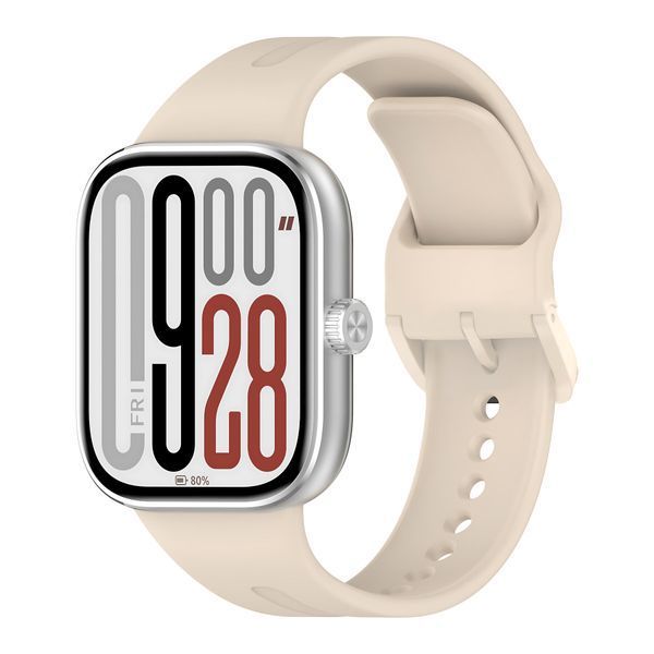 Ремінець силікон (класик) для Xiaomi Redmi Watch 4 | Redmi Watch 5 бежевий 109253 фото