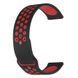 Ремінець силікон (перфорація) для Amazfit Active | Active 2 | Active 3 Premium чорно-червоний 104512 фото 1
