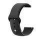 Ремінець силікон (кнопка) для Amazfit Bip чорний 100017 фото