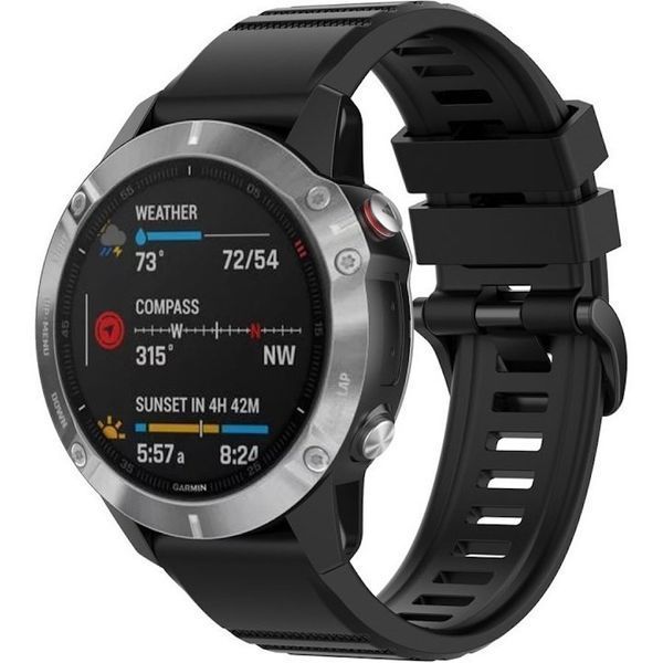 Ремінець силіконовий для Garmin Tactix 8 (47 mm) чорний 108102 фото