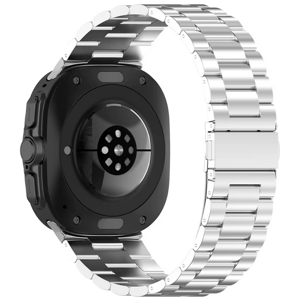 Ремінець браслет (3 ланки) для Samsung Galaxy Watch 8 | 8 Classic срібний 107503 фото