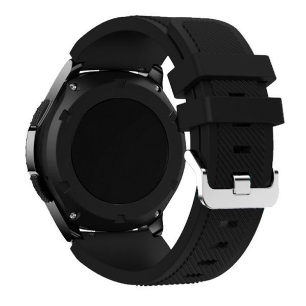 Ремінець силікон (класик) для Amazfit Pace чорний 100726 фото