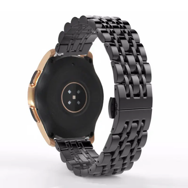 Ремінець браслет (7 ланок) для Amazfit GTS чорний 100221 фото
