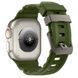 Ремешок силикон (ребристый) для Apple Watch 46 mm (Series 10 | 11) titanium-green 107230 фото 2