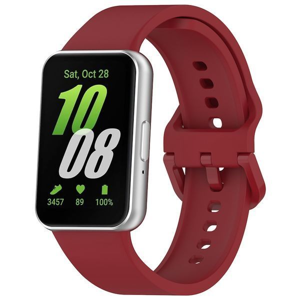 Ремешок силиконовый для Samsung Galaxy Fit 3 бордовый 106331 фото