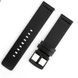 Ремінець з натуральної шкіри для Garmin Vivoactive 3 чорний 102228 фото 3